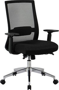 Thumbnail - Bürostuhl, 10010 Stoff schwarz, Gestell silber