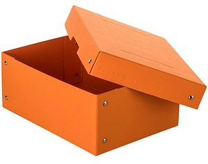 Thumbnail - FALKEN PURE Aufbewahrungsbox 1250 Blatt pastellorange 18,0 x 25,0 x 10,0 cm