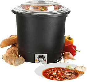 Thumbnail - Bartscher Warmhaltetopf Suppentopf schwarz 10,0 l 450 W