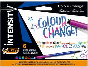 BIC Intensity Color Change Fineliner farbsortiert 0,4 mm, 6 St.