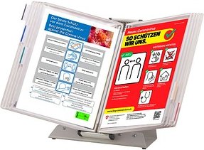 tarifold Sichttafelsystem Sterifold 434152 DIN A4 weiß mit 10 St. Sichttafeln, 1 St.