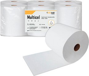 Thumbnail - 6 Meditrade® Handtuchrollen Multicel 2-lagig weiß