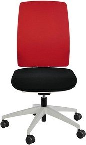 ORIGINAL STEIFENSAND Bürostuhl Eserio Stoff rot, Gestell grau