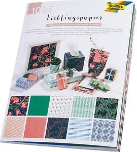 folia Geschenkpapier Lieblingspapiere mehrfarbig, 70,0 cm