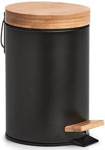 Zeller Kosmetikeimer 3,0 l Bambus, schwarz