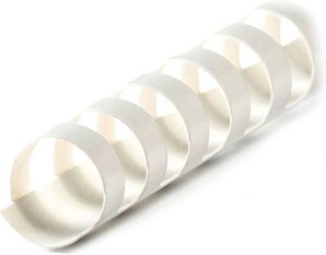 LMG Kunststoffbinderücken weiß für 105 Blatt, 100 St.