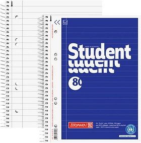 BRUNNEN Collegeblöcke Student liniert DIN A5 Innenrand, 1 St.