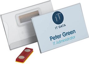 DURABLE Namensschilder mit Magnet 9,0 x 5,4 cm, 25 St.