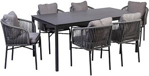 Thumbnail - greemotion Sitzgruppe Calgary 1 grau, anthrazit Kunststoff, Metall, 19-teilig