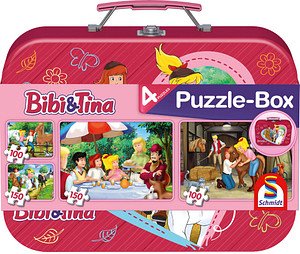 Schmidt Bibi & Tina Puzzle, 2 x 100 und 2 x 150 Teile