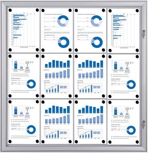 Showdown® Displays Schaukasten S alu 12x DIN A4, 1 St.