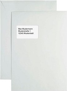 kaenguruh the world of paper Versandtaschen DIN C4 mit Fenster weiß 250 St.