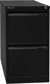 BISLEY Hängeregistraturschrank schwarz 2 Schubladen 41,3 x 62,2 x 71,1 cm, 1 St.