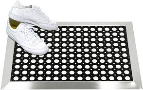 SZ Metall Fußmatte schwarz 50,0 x 70,0 cm