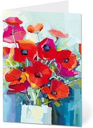 LUMA Grußkarte Mohnblumen DIN B6