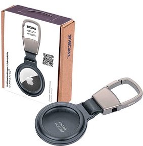 TROIKA® Schlüsselanhänger AIRTAG HOLDER schwarz