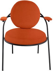 meet powered by PAPERFLOW Sessel SATURNE rost schwarz Kunstleder, 1 St.