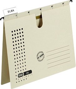 5 ELBA Hängehefter chic ULTIMATE Karton chamois 1 x kaufmännische Heftung