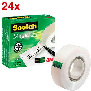 Scotch Magic™ Tape Klebefilm matt 19,0 mm x 33,0 m 24 Rollen