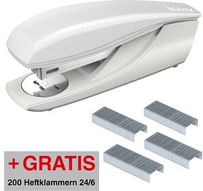 AKTION: LEITZ Heftgerät 5500 grau, 1 St. + GRATIS 200 Heftklammern 24/6 mit Prämie nach Registrierung
