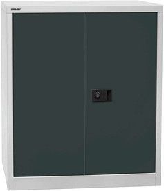 BISLEY Stahlschrank Universal E402A01G525 lichtgrau, anthrazitgrau 1 Fachboden 91,4 x 40,0 x 100,0 cm, aufgebaut, 1 St.