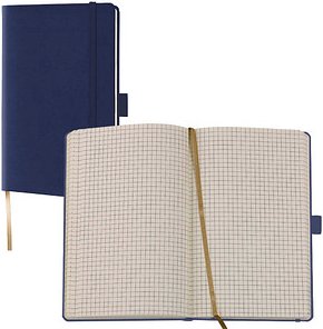 Thumbnail - Lediberg Notizbuch Tucson ca. DIN A6 kariert, mittelblau Hardcover 192 Seiten, 1 St.