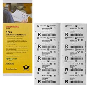 Deutsche Post 2,65 € Einschreibenmarken 2289 selbstklebend, 10 St.