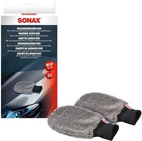 SONAX Waschlappen Duo grau 15,0 x 23,0 cm, 2 St.