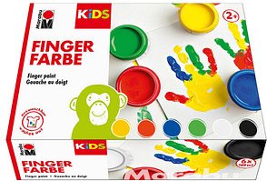 Marabu KiDS Fingerfarben farbsortiert, 6 St.