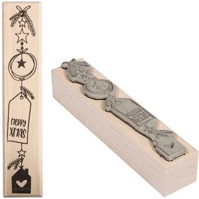 Rayher Motivstempel Merry Xmas 2,0x10,0 cm, 1 St.