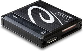 Thumbnail - DeLOCK Multi-microSD, miniSD, SD, MultiMediaCard, Compact Flash-Kartenleser schwarz