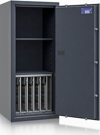 Thumbnail - ISS safe4key Schlüsseltresor grau mit 280 Haken, Elektronikschloss, 50,0 x 42,0 x 115,0 cm, 1 St.