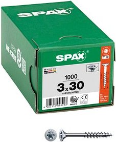 Thumbnail - SPAX® Universalschrauben T10 Senkkopf WIROX 0191010300305 3 mm x 30 mm, 1.000 St.