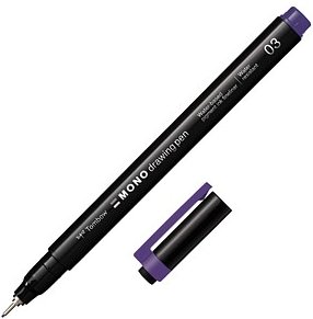 Tombow MONOdrawing Fineliner lila 0,35 mm, 1 St.