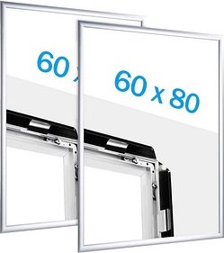 SPRINTIS Klapprahmen silber 60,0 x 80,0 cm, 2 St.