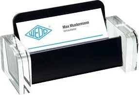 WEDO Visitenkartenhalter Acryl Exklusiv glasklar, für bis zu 70 Visitenkarten