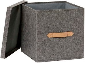LOVE !T STORE !T Premium Aufbewahrungsbox grau 30,0 x 30,0 x 30,0 cm