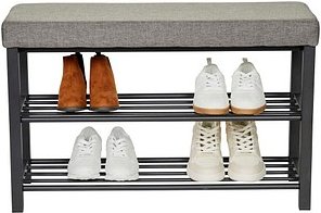 LOVE !T STORE !T Schuhregal LOFT schwarz, grau 80,0 x 31,5 x 50,0 cm, 1 St.