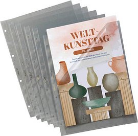 100 LEITZ Prospekthüllen 4744 DIN A4 glasklar glatt 0,08 mm