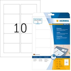 Thumbnail - 250 HERMA Etiketten 8840 weiß 83,8 x 50,8 mm