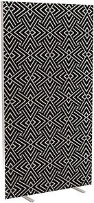 PAPERFLOW Trennwand easyScreen Black & White, 60533 bunt 94,0 x 173,4 cm, 1 St.