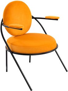 meet powered by PAPERFLOW Sessel SATURNE safran schwarz Stoff, 1 St.