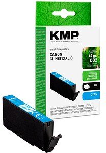 Thumbnail - KMP cyan Druckerpatrone kompatibel zu Canon CLI-581 C XXL