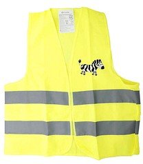 FIRST AID ONLY® unisex Warnweste ZEBRA neongelb Einheitsgröße