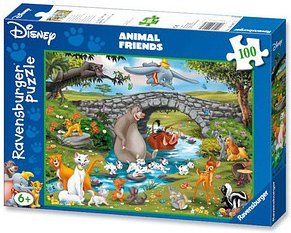 Ravensburger XXL Die Familie der Animal Friends Puzzle, 100 Teile