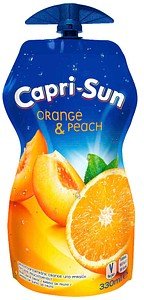 Capri-Sun Fruchtsaftgetränk Orange, Pfirsich 15x 0,33 l