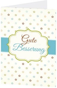 LUMA Genesungskarte Gute Besserung DIN B6