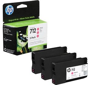 HP 712 (3ED78A) magenta Druckerpatronen, 3er-Set