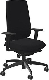 Dauphin Bürostuhl Indeed operator Stoff schwarz, Gestell schwarz