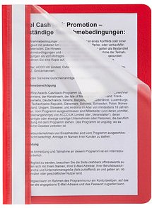 Schnellhefter Kunststoff rot DIN A5, 1 St.